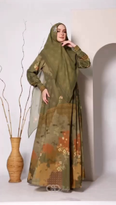 Saroja Set Khimar by Gladys Fashion ( gamis/ baju muslim)