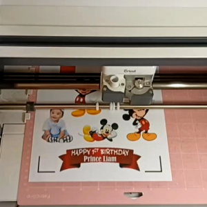 Mickey Mouse Cake and Cupcake Topper (Machine Cut Waterproof)