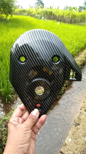 Cover Tutup Keong Cvt Carbon Beat New Deluxe / Genio / Scoopy New 2020-2024 carbon black wtp motip 56