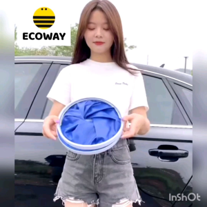 11L Car Wash Foldable Water Bucket Water Pail Fishing Camping Bucket Basket Bakul Baldi Lipat