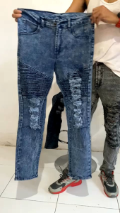 Celana Jeans Panjang Sobek Bikers & Desain Ripped Fashion