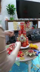 (Giá Tại Xưởng)Tháp bày bia nước ngọttháp 3 tầng trưng bày ngày Tết ban thờ Gia tiên Hàng Cao Cấp ( Giả gỗ)🔥🔥🔥