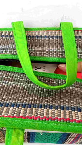 Tas Tenun Tikar Kotak Tutup - Size 30×23×23 Cm - Ukuran Sedang