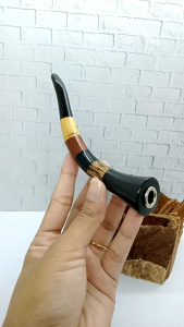 Pipa Kayu Kelor Hitam Kombinasi Liwung Galih Asem Kemuning Gading B22