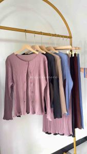 CARDIGAN WAVY PLISKET LIDI // OUTER CURL PLISKET PREMIUM
