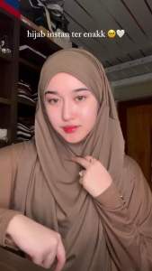 Faeyza Alwa - Jilbab Khimar Rania 2in1 Kerudung Bergo Tali Instan Jersey