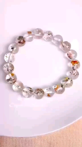 [MY🇲🇾 Ready Stock]=10mm黄胶花共生黄铁矿手串Pyrite x Hematoid Crystal｜聚气生财 ✦ 稳定情绪 ✦ 贵人磁场 ✦ 人脉广进｜