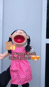 BAJU MUPPET YANG BISA LEPAS PASANG PUPPET BONEKA EDUKASI PERAGA DONGGENG MULUT BISA BUKA TUTUP