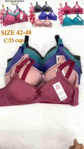 Plus Size 42 - 48 Women Polyester LICIN Biggest Full Coverage Cup C/D Bra (Non-Wired Bra)
