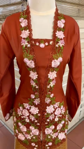 Atasan Kebaya Encim Model Kutu Baru Lengan Panjang