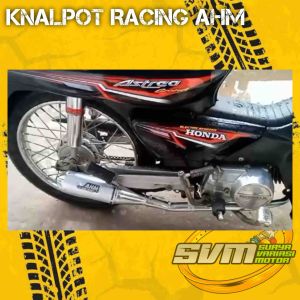 Knalpot Racing AHM Fullset untuk Semua Motor Bebek Netral Supra Revo Karisma Blade Astrea Grand Legenda Jupiter Vega Shogun Smash Dll