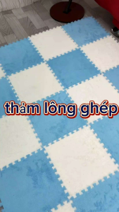 Thảm lông ghép thảm ghép tiện lợi thảm lông ghép kích thước 30×30cm Tình lê house