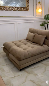 sofa bed double T-rex warna mocca