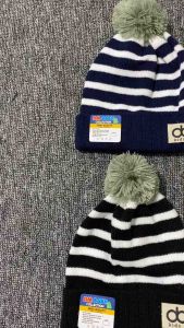 Kupluk Bayi Rajut Model JAMBUL Motif SALUR 0-12 Bulan DC Kids Kupluk Bayi Trendy DM Baby