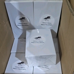 Label Thermal Printer Kertas Stiker Ukuran 100x150mm Isi 500/Roll