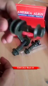 Baut Chamber Spooring 17 mm (1set isi 2 pcs)