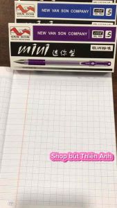 Lẻ 6 bút/Hộp 12 bút ɡel mực Tím/Xanh Mini Vân Sơn ngòi 0.5mm mực đẹp viết êm