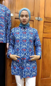 BATIK BKKBN MOTIF HARGANAS 2024 TERBARU (HARI KELUARGA NASIONAL) Lapis puring katun halus primisima Premium