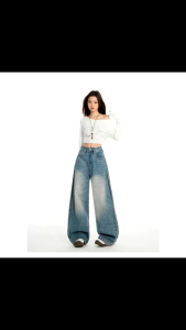 celana jeans loose baggy gombrong highwaist premium
