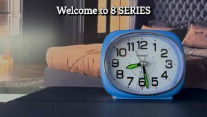 [ SG seller ] silence movement battery operated analog alarm clock with snooze mode / no ticking sound alarm clock