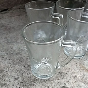 bisa cod gelas kopi 6pcs/gelas kopi bahan kaca tebal