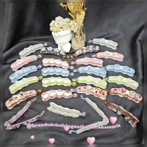 Jedai Banana Marble Import Premium 10CM / Jepit Rambut Korean Style / Jepit Pita Kupu-Kupu Model Terbaru / Bananahair Clip PT6968