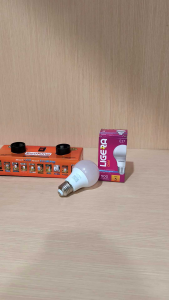Paket 5 PC lampu LED LIGERA Gold 5W Bulb cahaya putih 6500K super terang E27