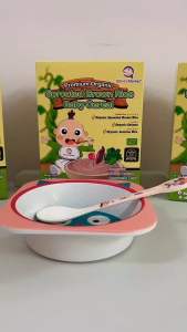 Q Baby Organic Baby Cereal 6M+ | GABA Sprouted Brown Rice Mix Veggie | Halal Baby Food | No Sugar Salt | High Iron Fiber | Gluten-Free 200g