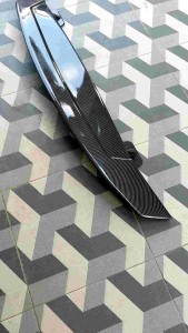 Spoiler sedan universal motif carbon