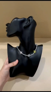 Stella Star Beads Choker Necklace Kalung Manik dengan Hiasan Bintang Warna Warni