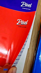 Pixel Neon Notes Composition - Plain Cover 80 Leaves