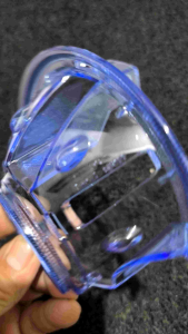 reflektor mahkota biru / akrilik lampu depan Scoopy fi 2013 2016 original baru