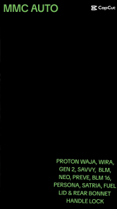 PROTON WAJA WIRA GEN 2 SAVVY BLM NEO PREVE BLM 16 PERSONA SATRIA FUEL LID & REAR BONNET HANDLE LOCK/ MINYAK & BONET PENARIK