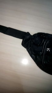 tas pinggang/Dada kulit
