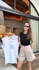 027 เสื้อกล้ามกันโป๊ไซร์2 (Bigsize) (อก 36-42“ยาว23”)
