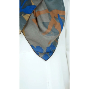 [Dark Grey Coffee] Awning Scuba Bidang 45 Bawal Cotton Corak Special Edition (1)