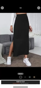 MAXI SLIT SKIRT FREE SIZE - MAXI SKIRT - SLIT SKIRT