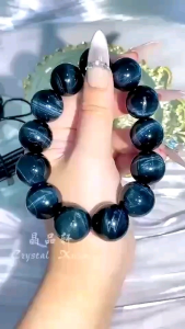 18mm 蓝虎眼手串|强势护体 × 清晰洞察 × 稳定能量场|Blue Tiger Eye Bracelet|Protection • Insight • Stability