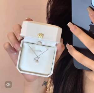 ✨สร้อยคอมุกเงินแท้ สร้อยคอเพชร สไตล์ใบแปะก๊วยเกาหลี สไตล์แฟชั่น อารมณ์หวาน จี้โซ่กระดูกไหปลาร้า