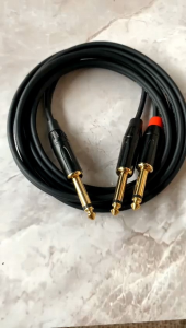 Kabel akai cabang jack akai mono to dual akai mono