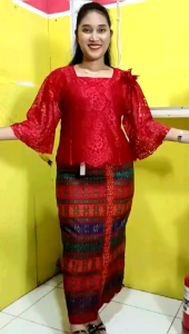 Blouse Renda - Kebaya Brukat  Modern Semiperancis Kilat Tangan Balon Payet XXS - 2L by Miss Nauli