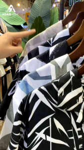 Áo Sơ Mi Nam Hoạ Tiết Áo Sơ Mi Đi Biển– Vải Chéo Mềm Mát Co Giãn Chống Nhăn Cổ K Trẻ Trung Form Rộng Dễ Mặc SM02