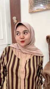 One set salur / setelan celana wanita premium katun rayon motif salur / setelan kekinian