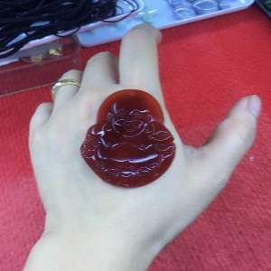 Mặt dây chuyền đeo cổ Phật Di Lặc may mắn hạnh phúc