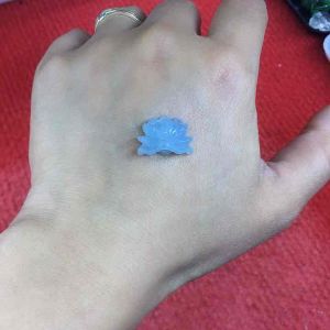 Charm mix vòng đeo tay Bông Sen đá Aqua.marine xanh nước