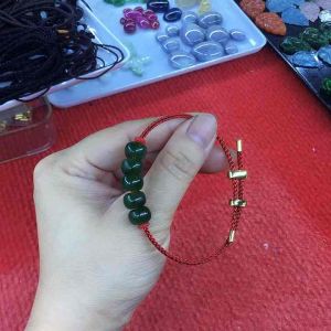 Vòng đeo tay dây cáp Đồng Điếu ngọc bich mập tròn chiêu tài vận khí