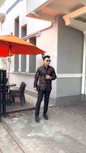 Kemeja Batik Pria Lengan Panjang SLIMFIT Dobby Premium KiyyAra Mandra Kusumo