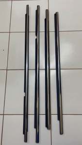 1 SET CHROME WEATHERSTRIP OUTER MOLDING TOYOTA INNOVA 2005 2006 2007 2008 2008 2009 2010 2011 2012 2013 2014 2014