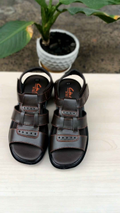 Sandal Nam Da bò Cao cấp Đế cao 4.5cm Dép Quai hậu Nam Cậu Chủ HD140 đế vật liệu nhẹ bền