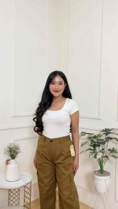 Celana Kargo Wanita Terbaru Bahan Drill Premium